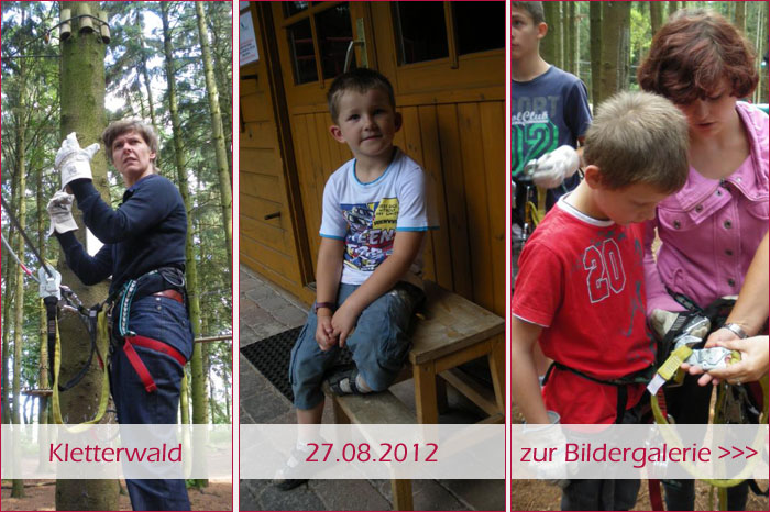 Bildergalerie Kletterwald 27.08.2012